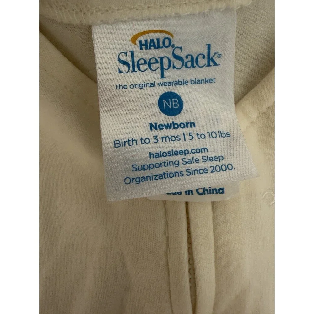 HALO SleepSack Wearable Blanket 100 Cotton Breathable Safe Sleep 0-3M unisex